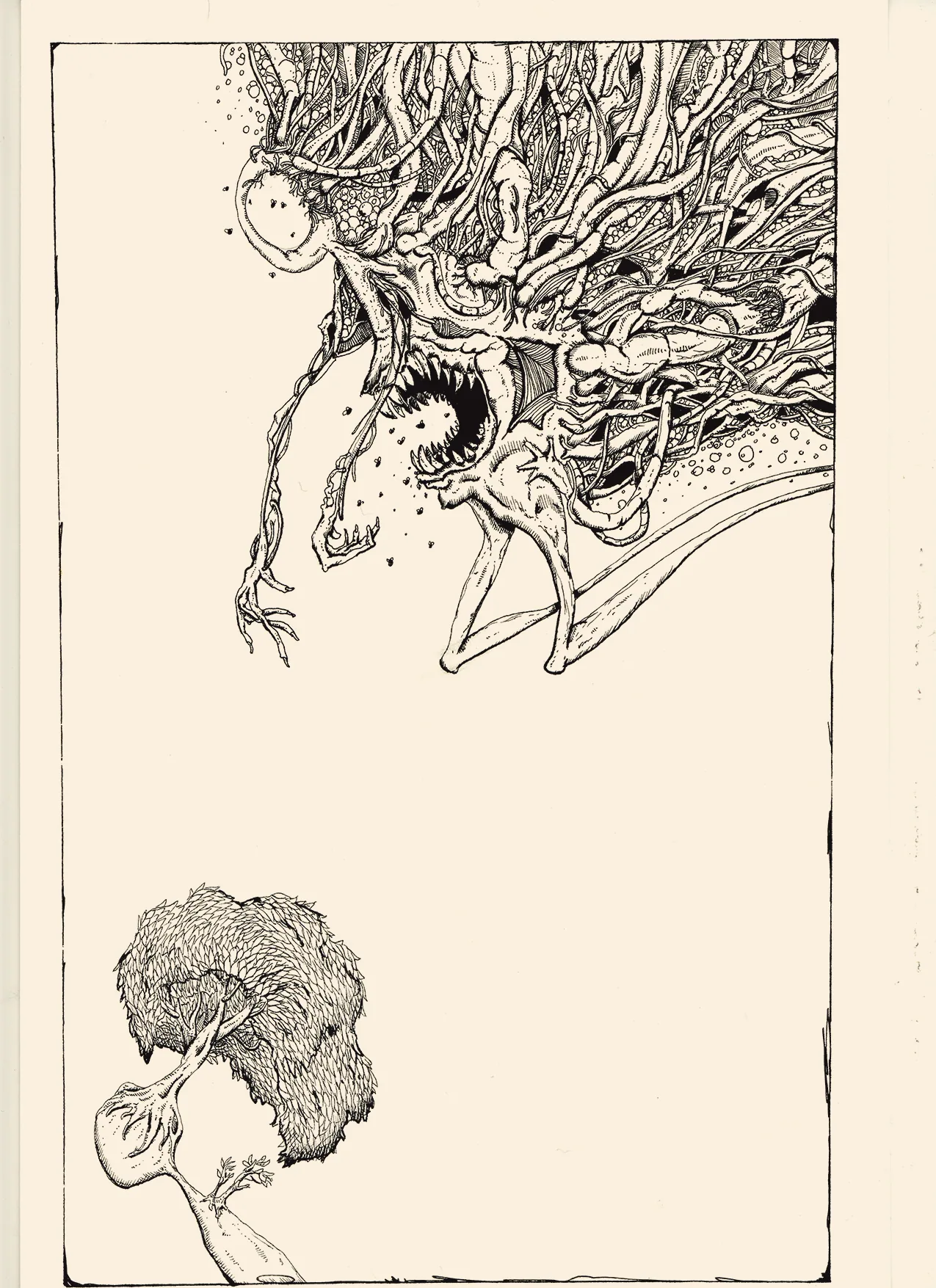 Pen and ink drawing