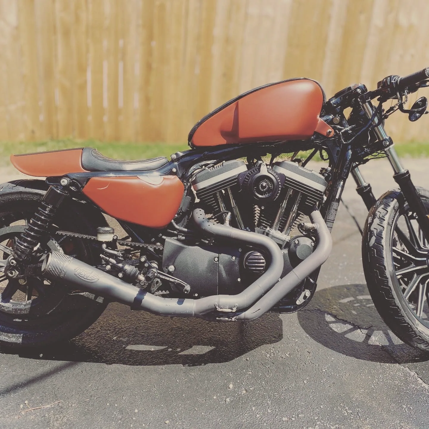 Custom café racer, side view