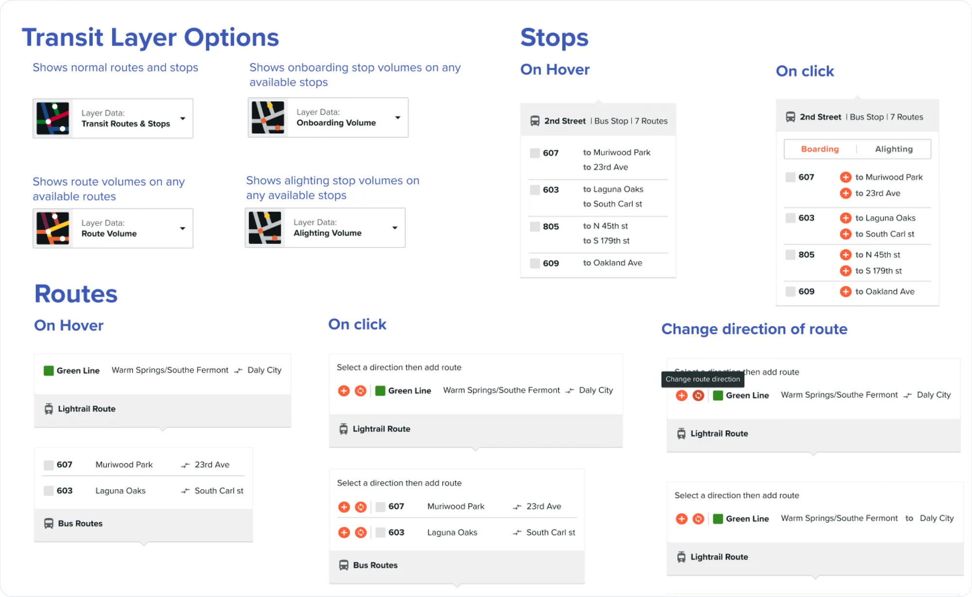 Map layer and interaction patterns from the Study design system.